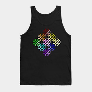 Rainbow bubble diamond Tank Top